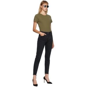Agolde Black Jamie High-Rise Classic Jeans